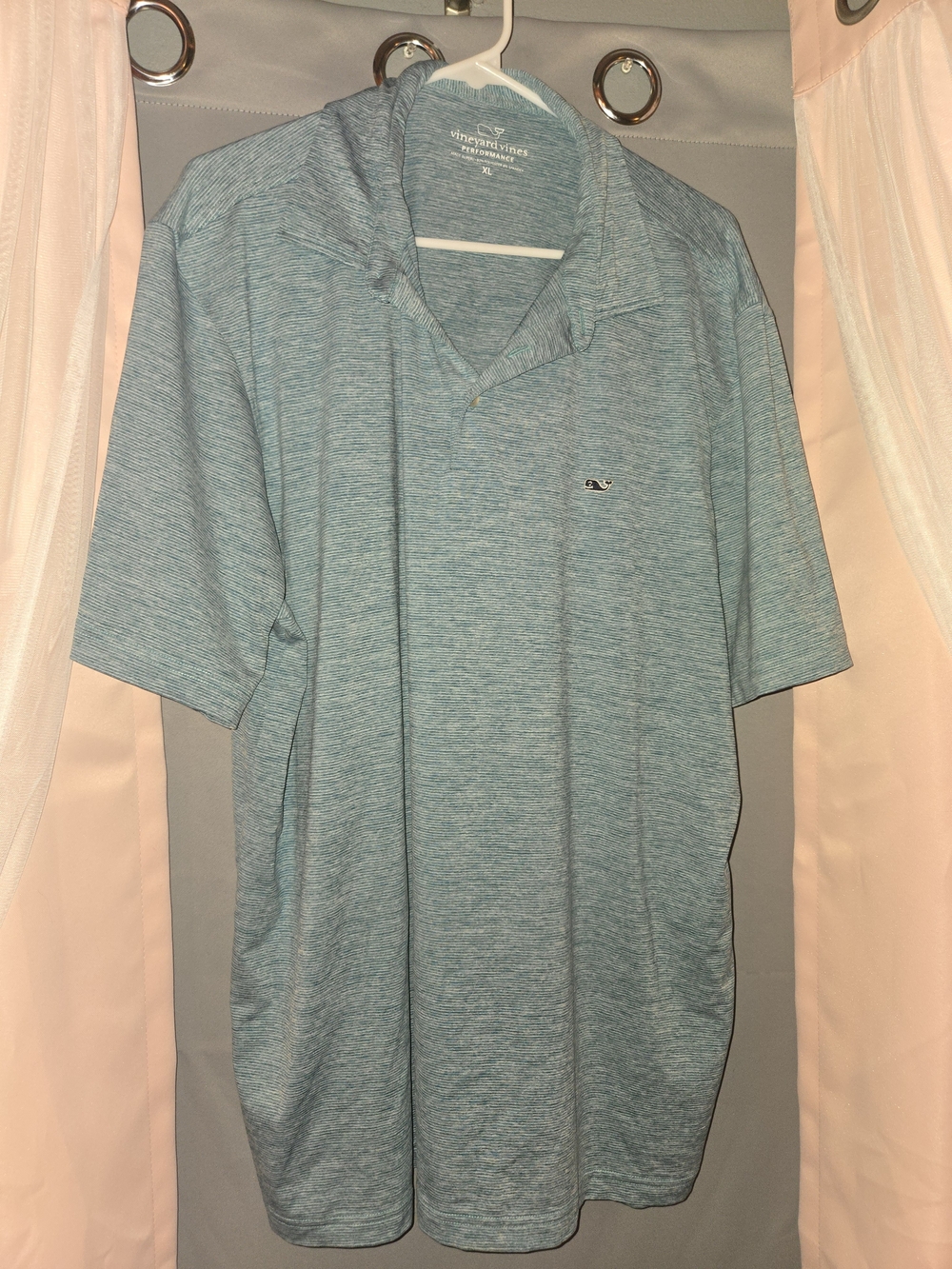 Vineyard Vines Light Blue Heather Men's Polo